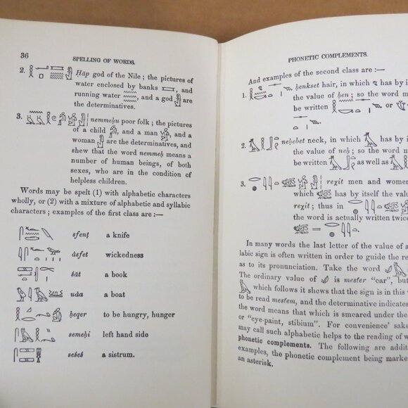 Egyptian Language - Easy Lessons In Egyptian Hieroglyphics Wallis Budge 1973 HC - Picture 13 of 15
